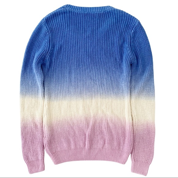 Volcom Pastel Ombré Cable Knit Sweater Blue/Lilac - Picture 9 of 11